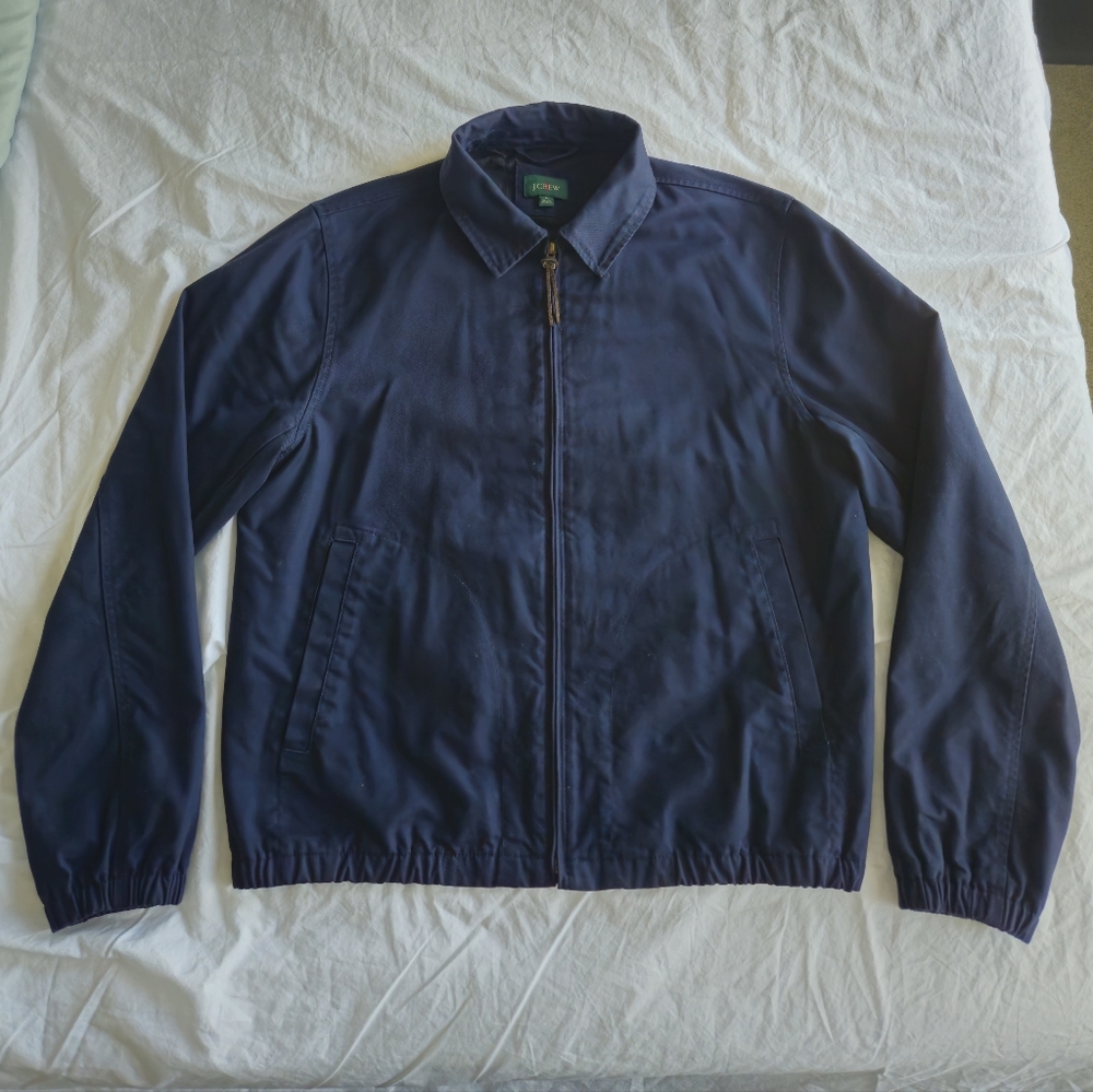 J. Crew Men's Harrington Jacket, Navy, Size Medium, Lightly Used